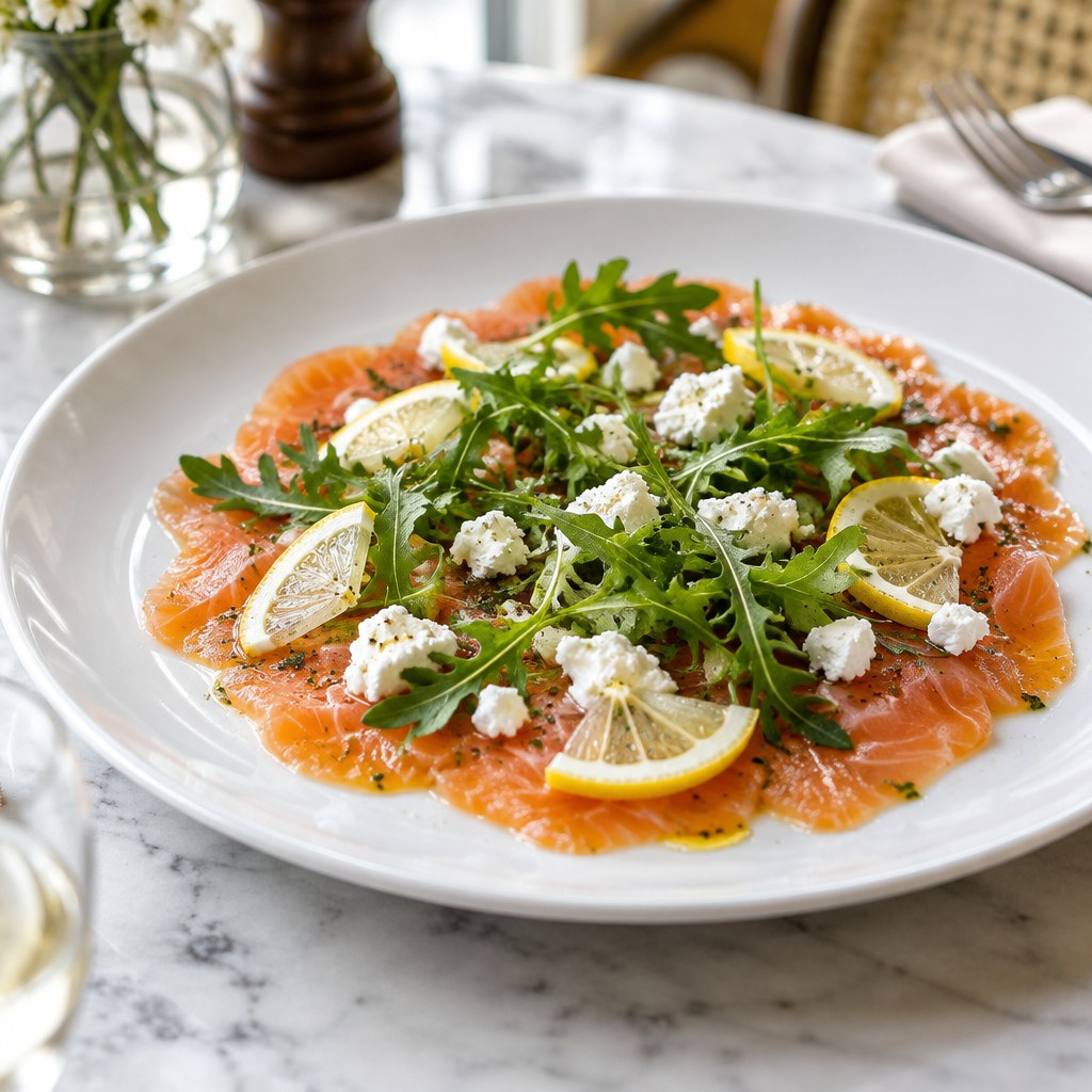 Carpaccio de salmón