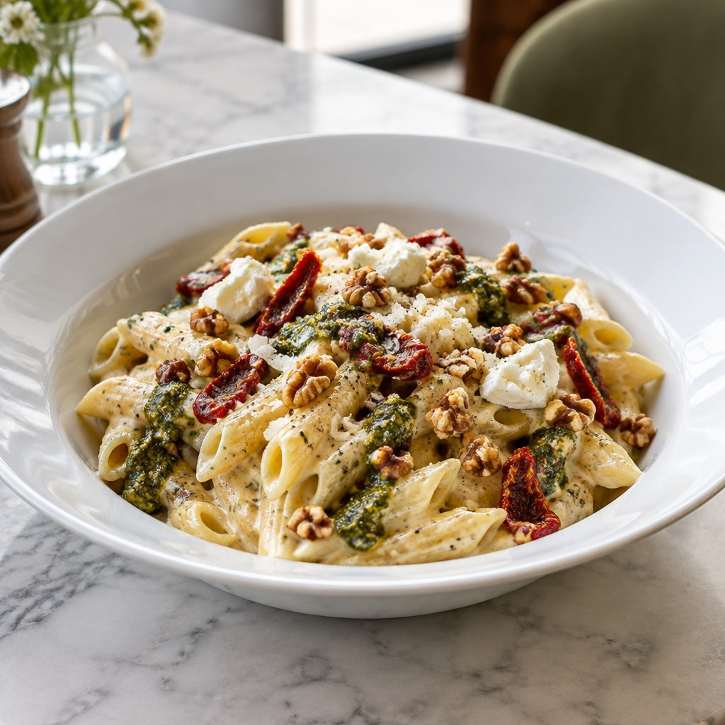 Pasta cuatro quesos de cabra
